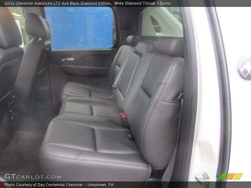 White Diamond Tricoat / Ebony 2013 Chevrolet Avalanche LTZ 4x4 Black Diamond Edition