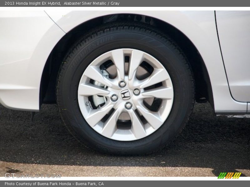 Alabaster Silver Metallic / Gray 2013 Honda Insight EX Hybrid