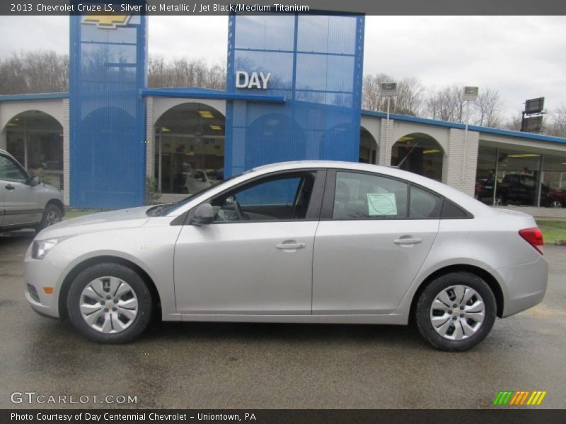 Silver Ice Metallic / Jet Black/Medium Titanium 2013 Chevrolet Cruze LS