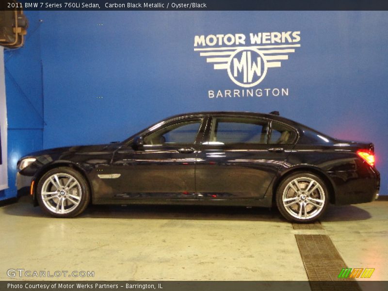 Carbon Black Metallic / Oyster/Black 2011 BMW 7 Series 760Li Sedan