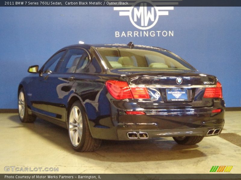 Carbon Black Metallic / Oyster/Black 2011 BMW 7 Series 760Li Sedan