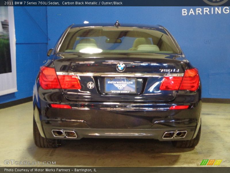 Carbon Black Metallic / Oyster/Black 2011 BMW 7 Series 760Li Sedan