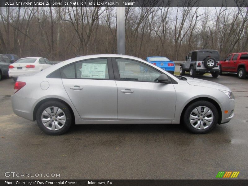 Silver Ice Metallic / Jet Black/Medium Titanium 2013 Chevrolet Cruze LS