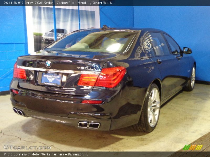 Carbon Black Metallic / Oyster/Black 2011 BMW 7 Series 760Li Sedan