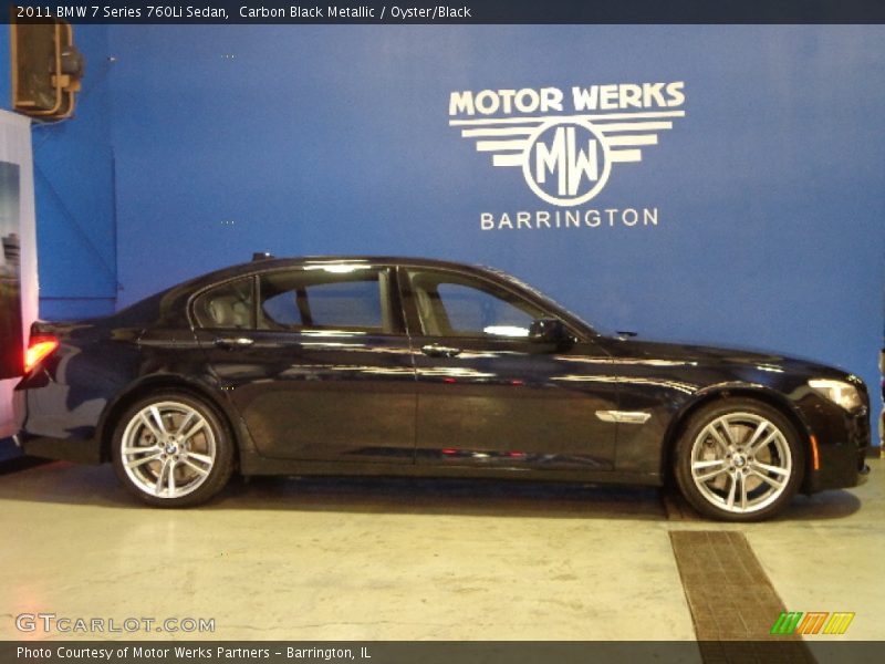 Carbon Black Metallic / Oyster/Black 2011 BMW 7 Series 760Li Sedan