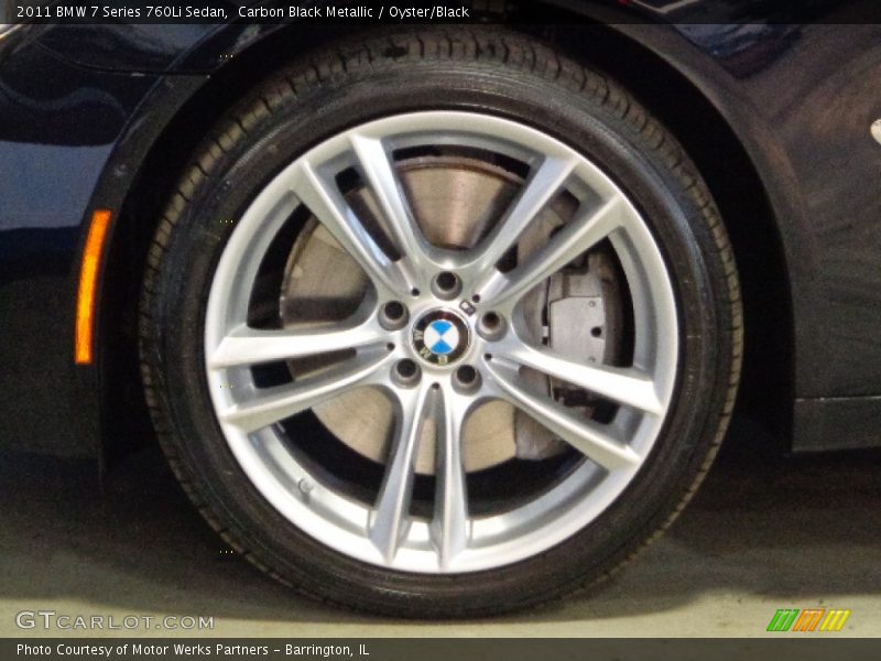 Carbon Black Metallic / Oyster/Black 2011 BMW 7 Series 760Li Sedan