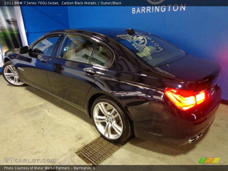 Carbon Black Metallic / Oyster/Black 2011 BMW 7 Series 760Li Sedan