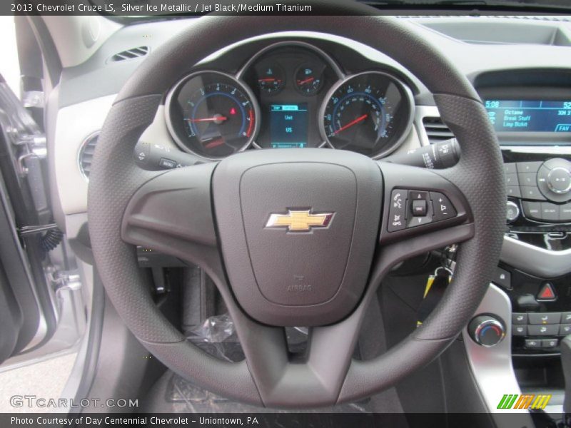 Silver Ice Metallic / Jet Black/Medium Titanium 2013 Chevrolet Cruze LS