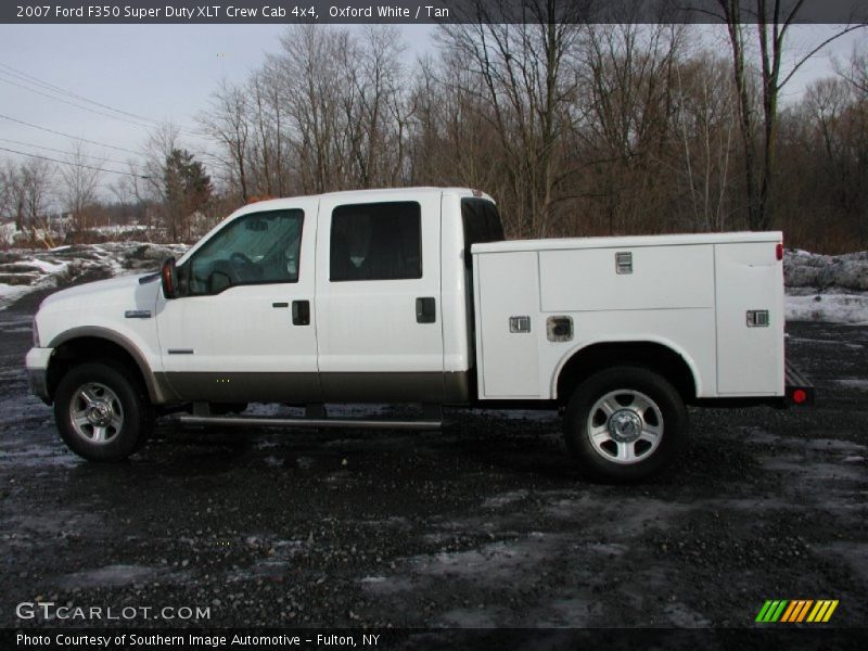 Oxford White / Tan 2007 Ford F350 Super Duty XLT Crew Cab 4x4