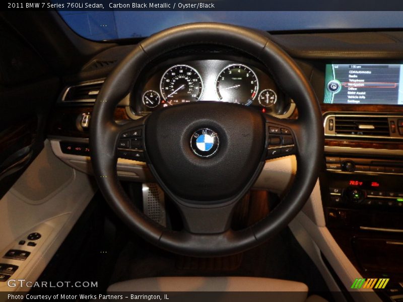 Carbon Black Metallic / Oyster/Black 2011 BMW 7 Series 760Li Sedan