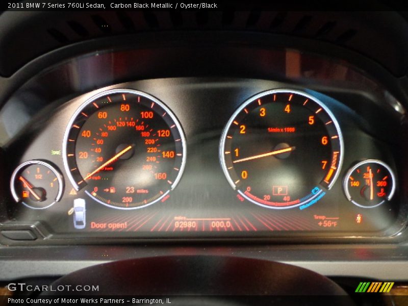  2011 7 Series 760Li Sedan 760Li Sedan Gauges