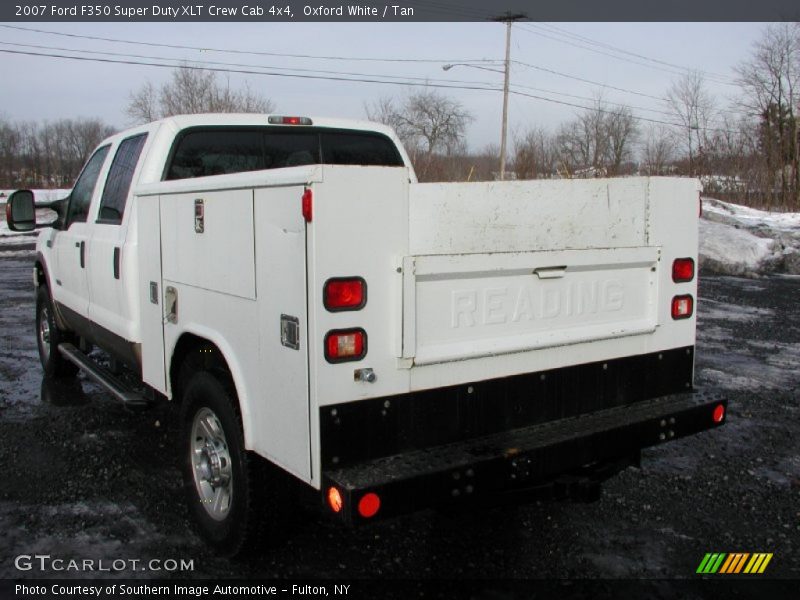 Oxford White / Tan 2007 Ford F350 Super Duty XLT Crew Cab 4x4