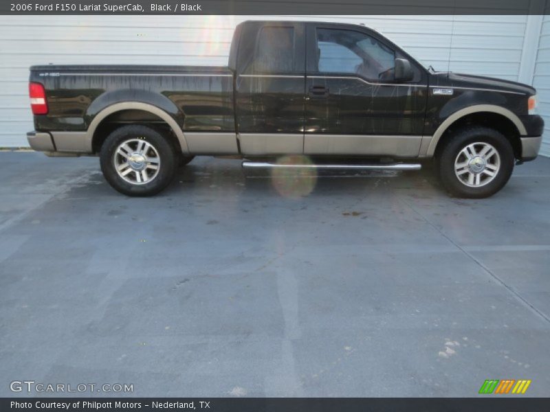 Black / Black 2006 Ford F150 Lariat SuperCab