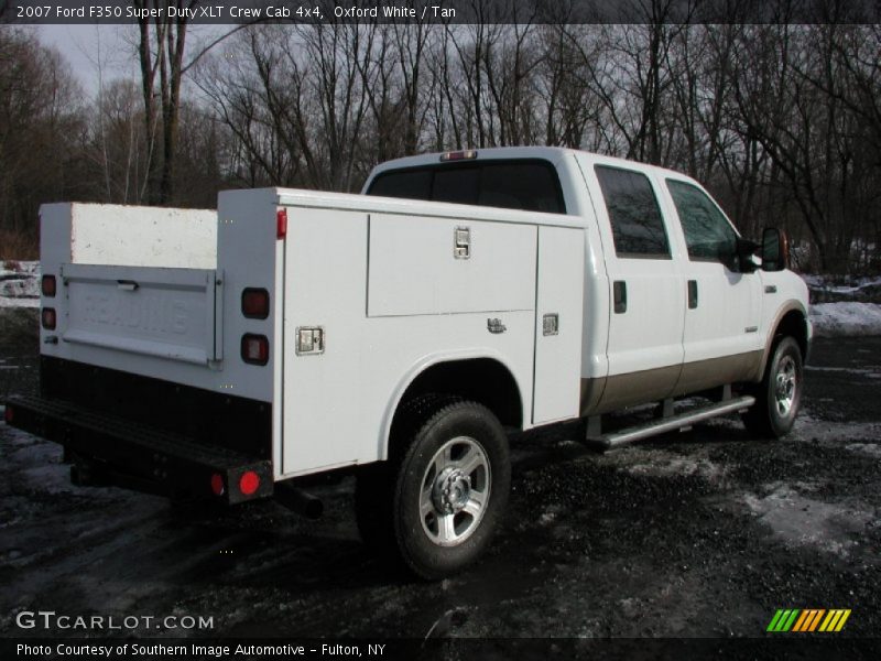 Oxford White / Tan 2007 Ford F350 Super Duty XLT Crew Cab 4x4