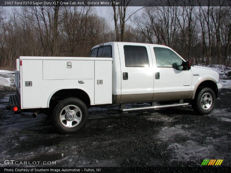 Oxford White / Tan 2007 Ford F350 Super Duty XLT Crew Cab 4x4