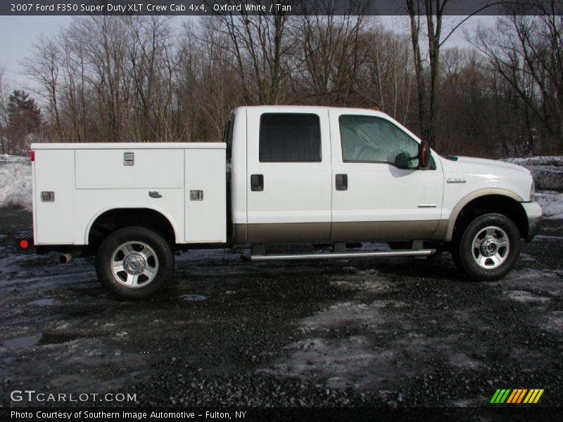 Oxford White / Tan 2007 Ford F350 Super Duty XLT Crew Cab 4x4