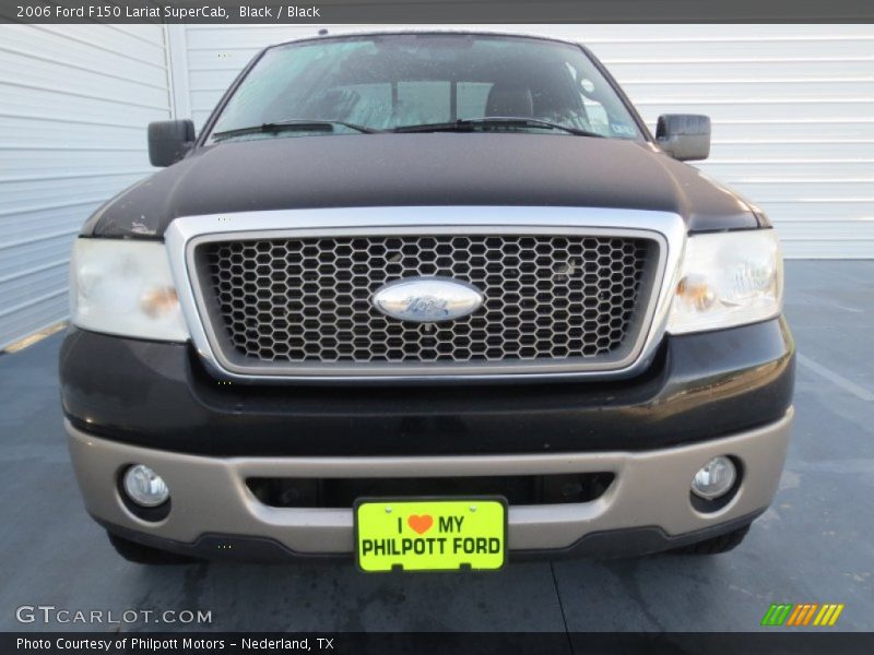 Black / Black 2006 Ford F150 Lariat SuperCab
