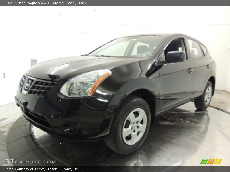 Wicked Black / Black 2009 Nissan Rogue S AWD
