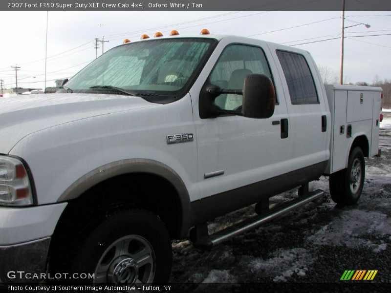 Oxford White / Tan 2007 Ford F350 Super Duty XLT Crew Cab 4x4