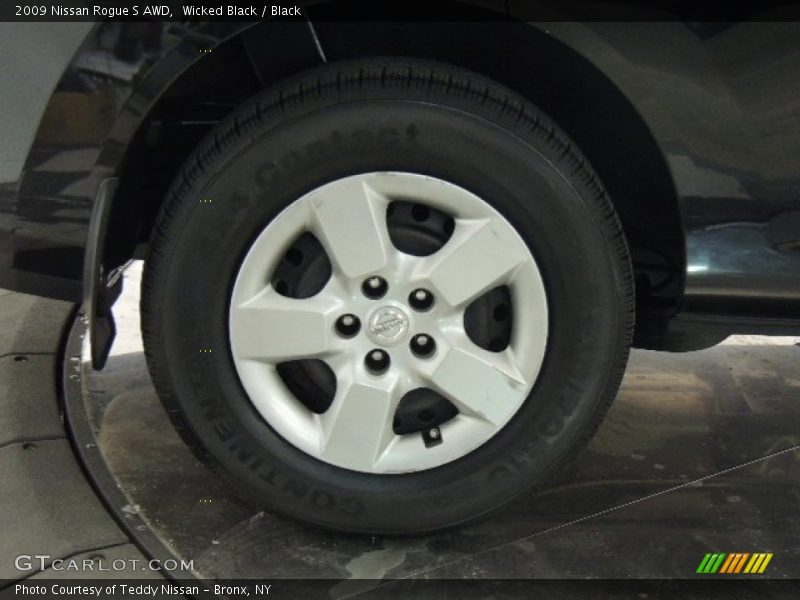 Wicked Black / Black 2009 Nissan Rogue S AWD