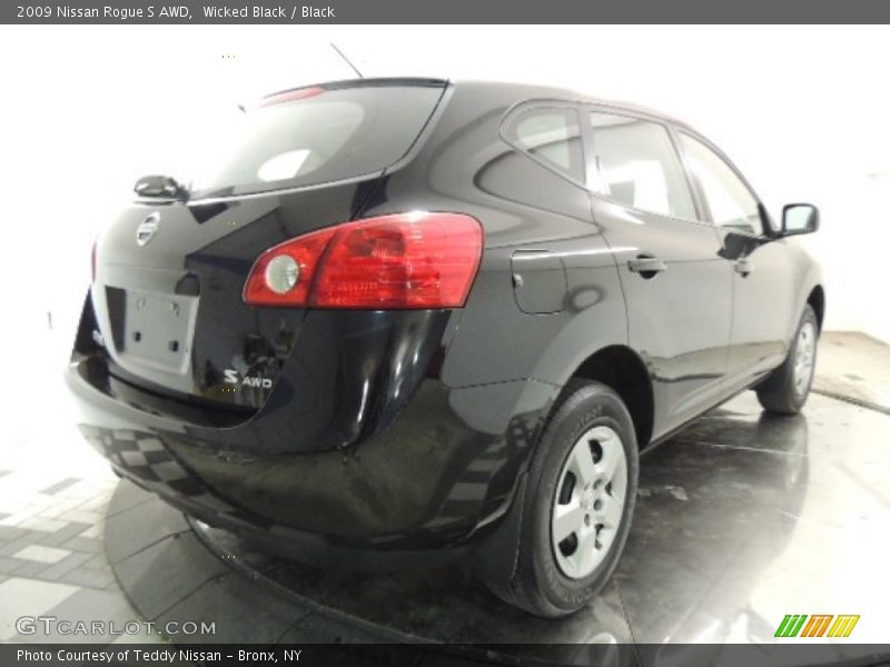 Wicked Black / Black 2009 Nissan Rogue S AWD