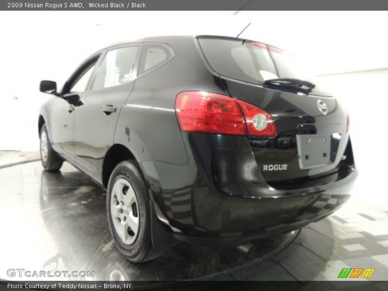 Wicked Black / Black 2009 Nissan Rogue S AWD