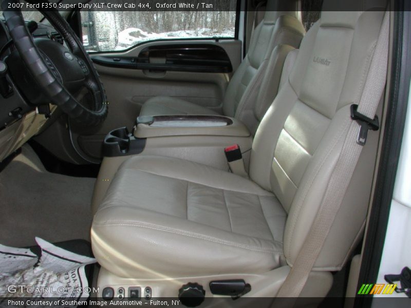 Oxford White / Tan 2007 Ford F350 Super Duty XLT Crew Cab 4x4
