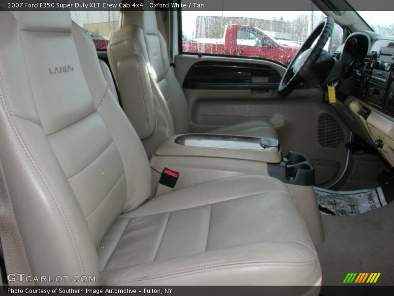 Oxford White / Tan 2007 Ford F350 Super Duty XLT Crew Cab 4x4