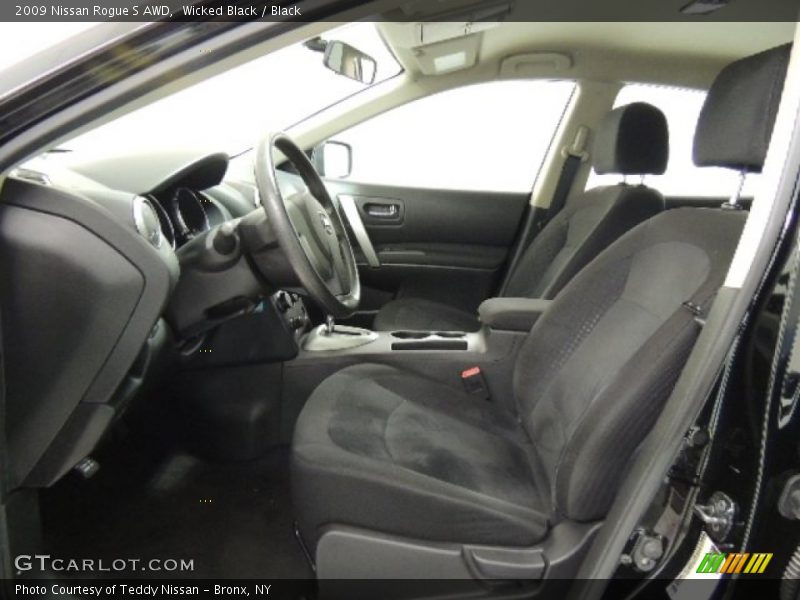 Wicked Black / Black 2009 Nissan Rogue S AWD