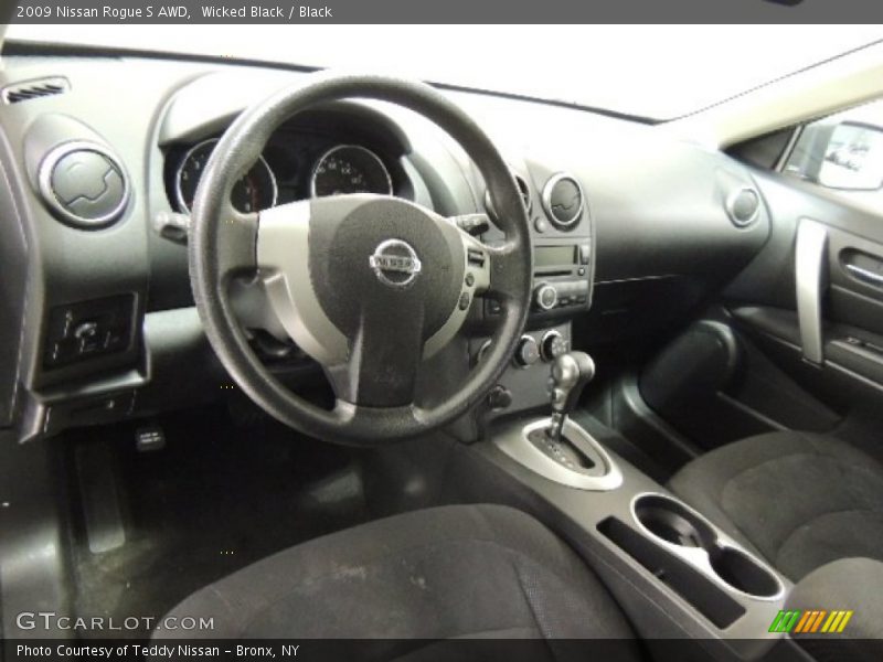 Wicked Black / Black 2009 Nissan Rogue S AWD