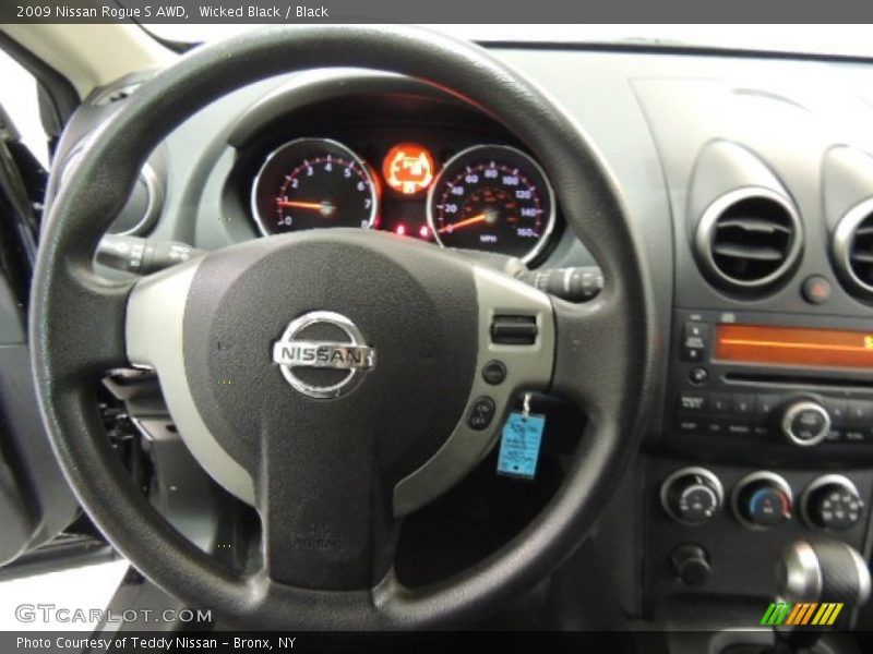 Wicked Black / Black 2009 Nissan Rogue S AWD