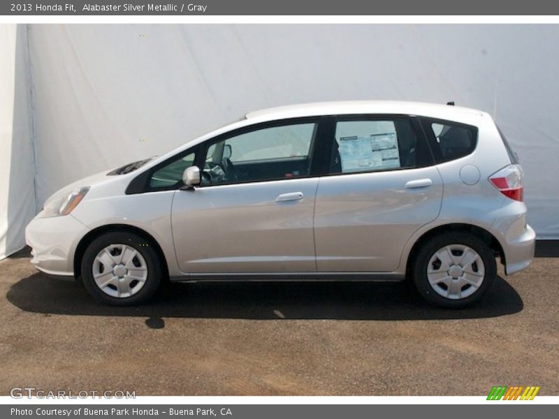 Alabaster Silver Metallic / Gray 2013 Honda Fit