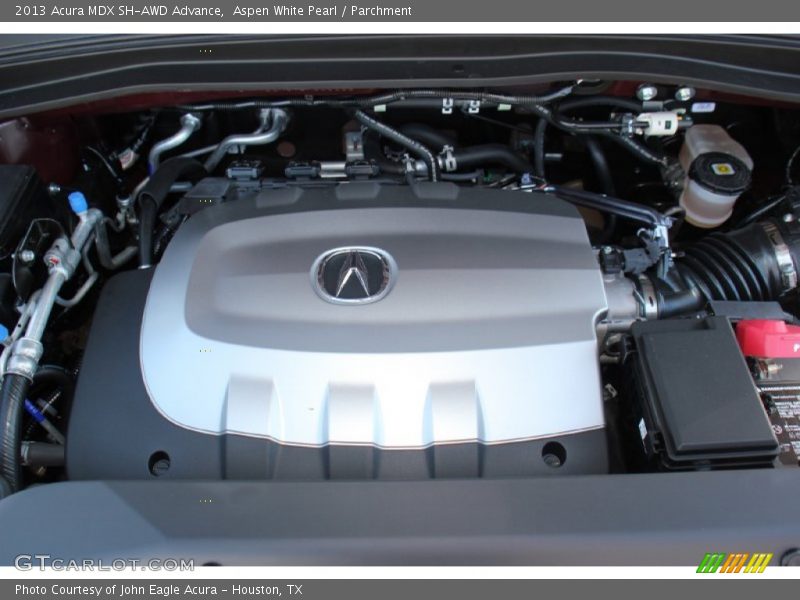 Aspen White Pearl / Parchment 2013 Acura MDX SH-AWD Advance