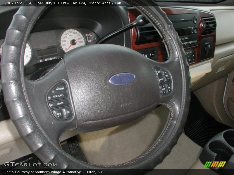 Oxford White / Tan 2007 Ford F350 Super Duty XLT Crew Cab 4x4