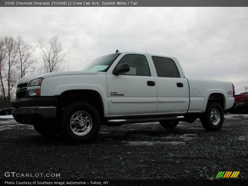 Summit White / Tan 2006 Chevrolet Silverado 2500HD LS Crew Cab 4x4