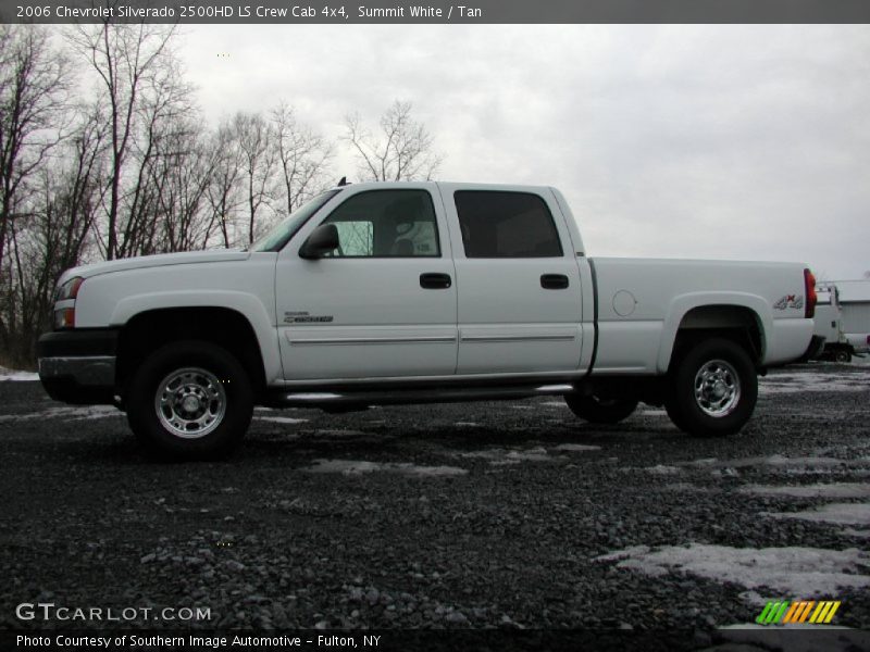 Summit White / Tan 2006 Chevrolet Silverado 2500HD LS Crew Cab 4x4