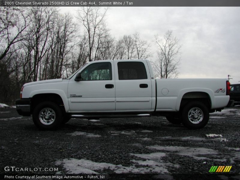 Summit White / Tan 2006 Chevrolet Silverado 2500HD LS Crew Cab 4x4