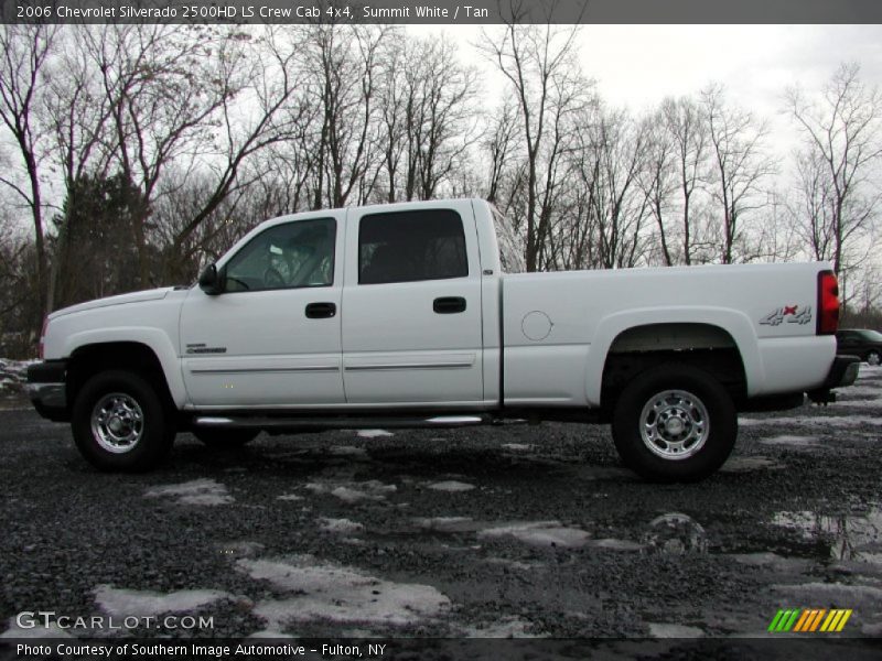 Summit White / Tan 2006 Chevrolet Silverado 2500HD LS Crew Cab 4x4