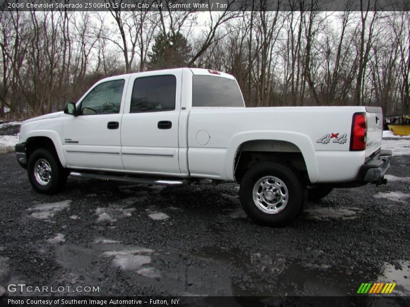 Summit White / Tan 2006 Chevrolet Silverado 2500HD LS Crew Cab 4x4