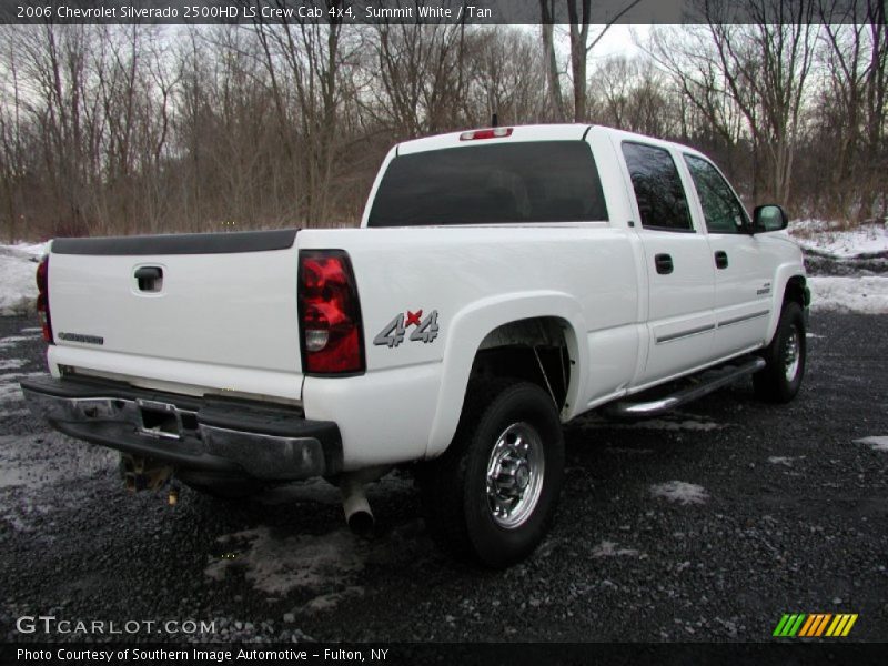 Summit White / Tan 2006 Chevrolet Silverado 2500HD LS Crew Cab 4x4