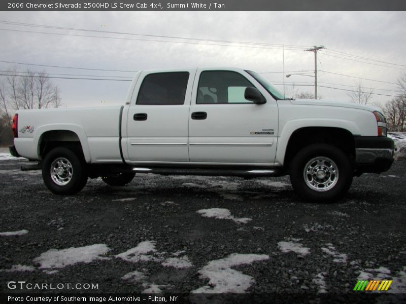 Summit White / Tan 2006 Chevrolet Silverado 2500HD LS Crew Cab 4x4
