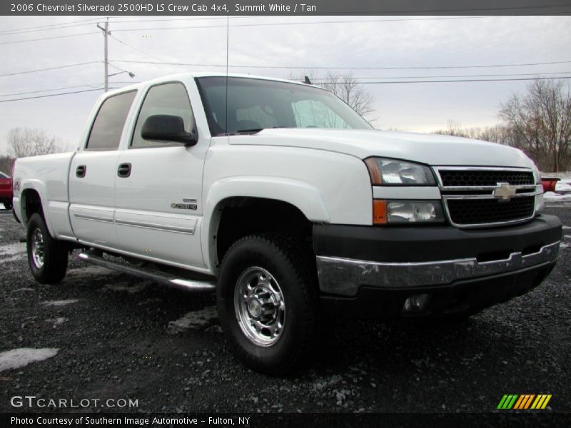 Summit White / Tan 2006 Chevrolet Silverado 2500HD LS Crew Cab 4x4