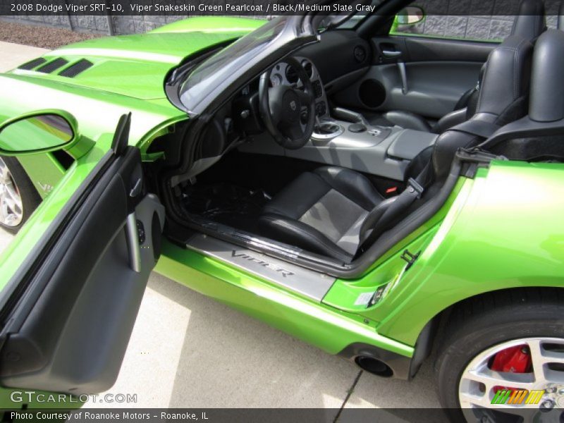  2008 Viper SRT-10 Black/Medium Slate Gray Interior