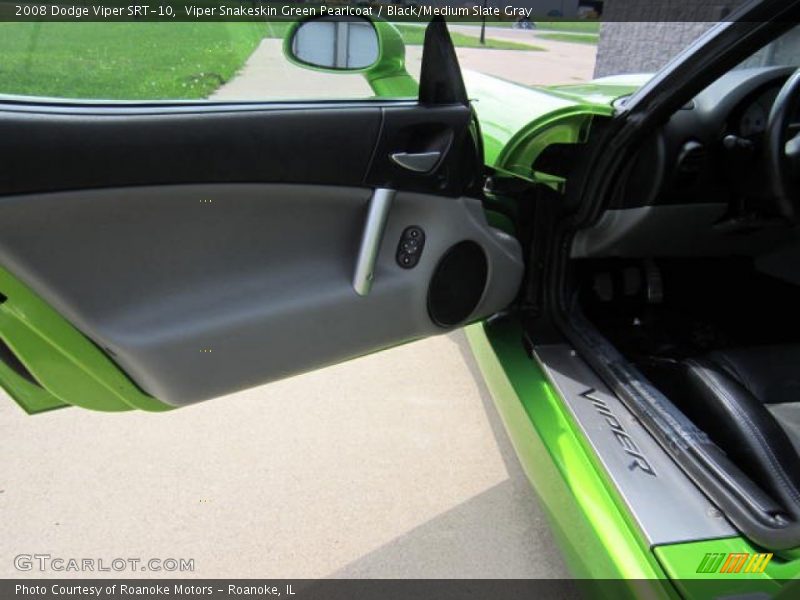 Viper Snakeskin Green Pearlcoat / Black/Medium Slate Gray 2008 Dodge Viper SRT-10