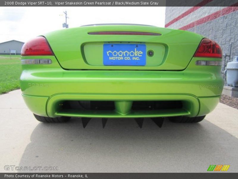 Viper Snakeskin Green Pearlcoat / Black/Medium Slate Gray 2008 Dodge Viper SRT-10