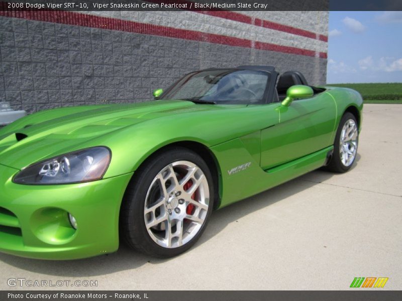 Viper Snakeskin Green Pearlcoat / Black/Medium Slate Gray 2008 Dodge Viper SRT-10