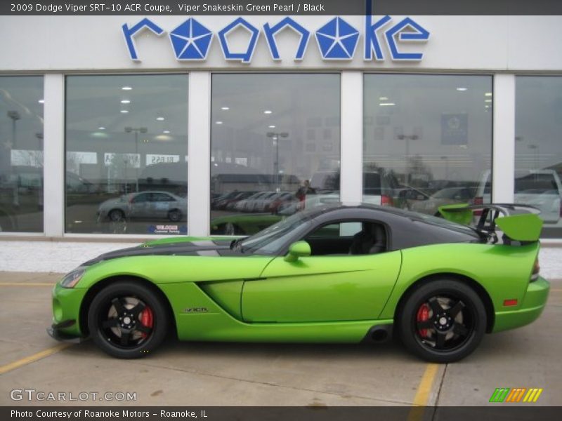 Viper Snakeskin Green Pearl / Black 2009 Dodge Viper SRT-10 ACR Coupe