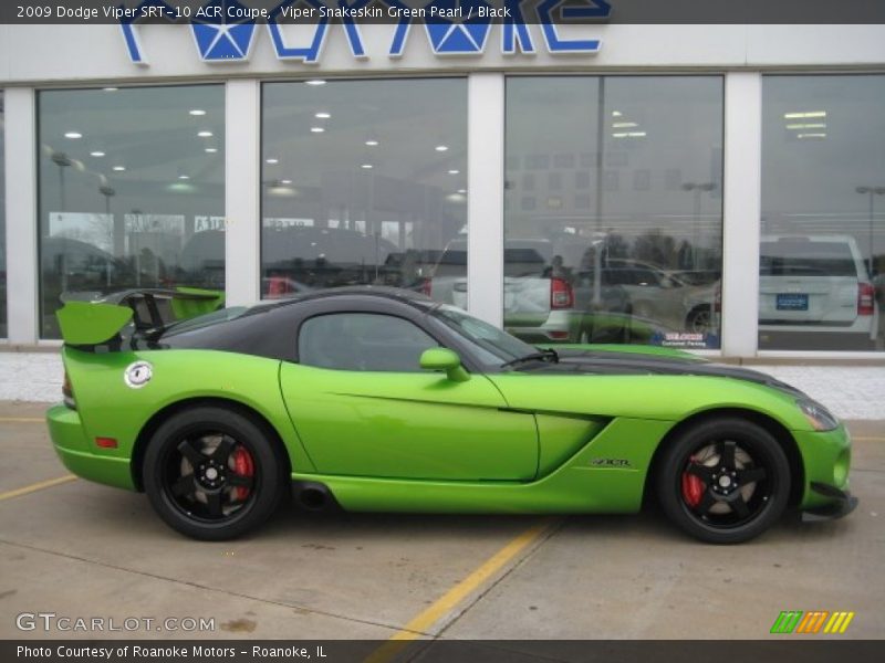 Viper Snakeskin Green Pearl / Black 2009 Dodge Viper SRT-10 ACR Coupe
