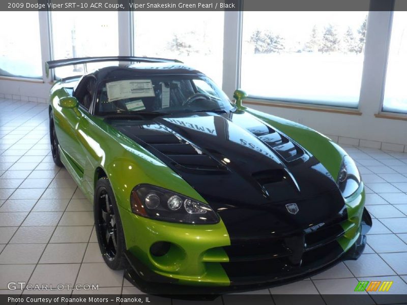 Viper Snakeskin Green Pearl / Black 2009 Dodge Viper SRT-10 ACR Coupe