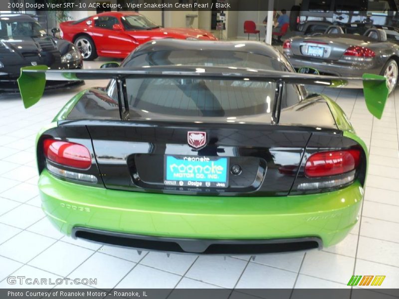 Viper Snakeskin Green Pearl / Black 2009 Dodge Viper SRT-10 ACR Coupe